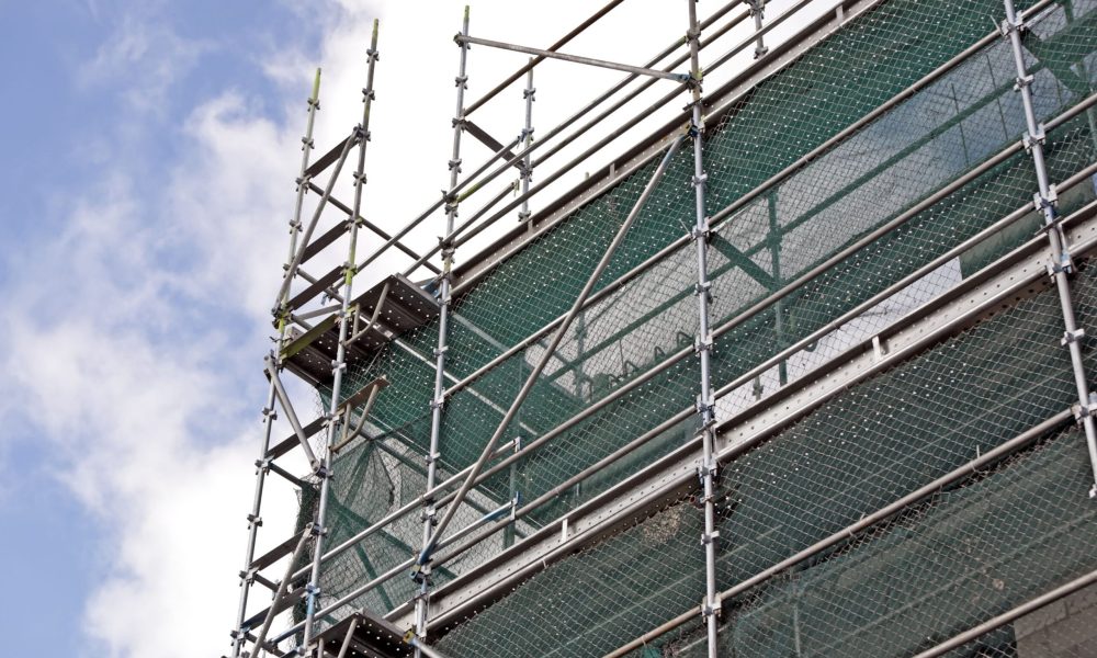 Gerüst für Bauarbeiten